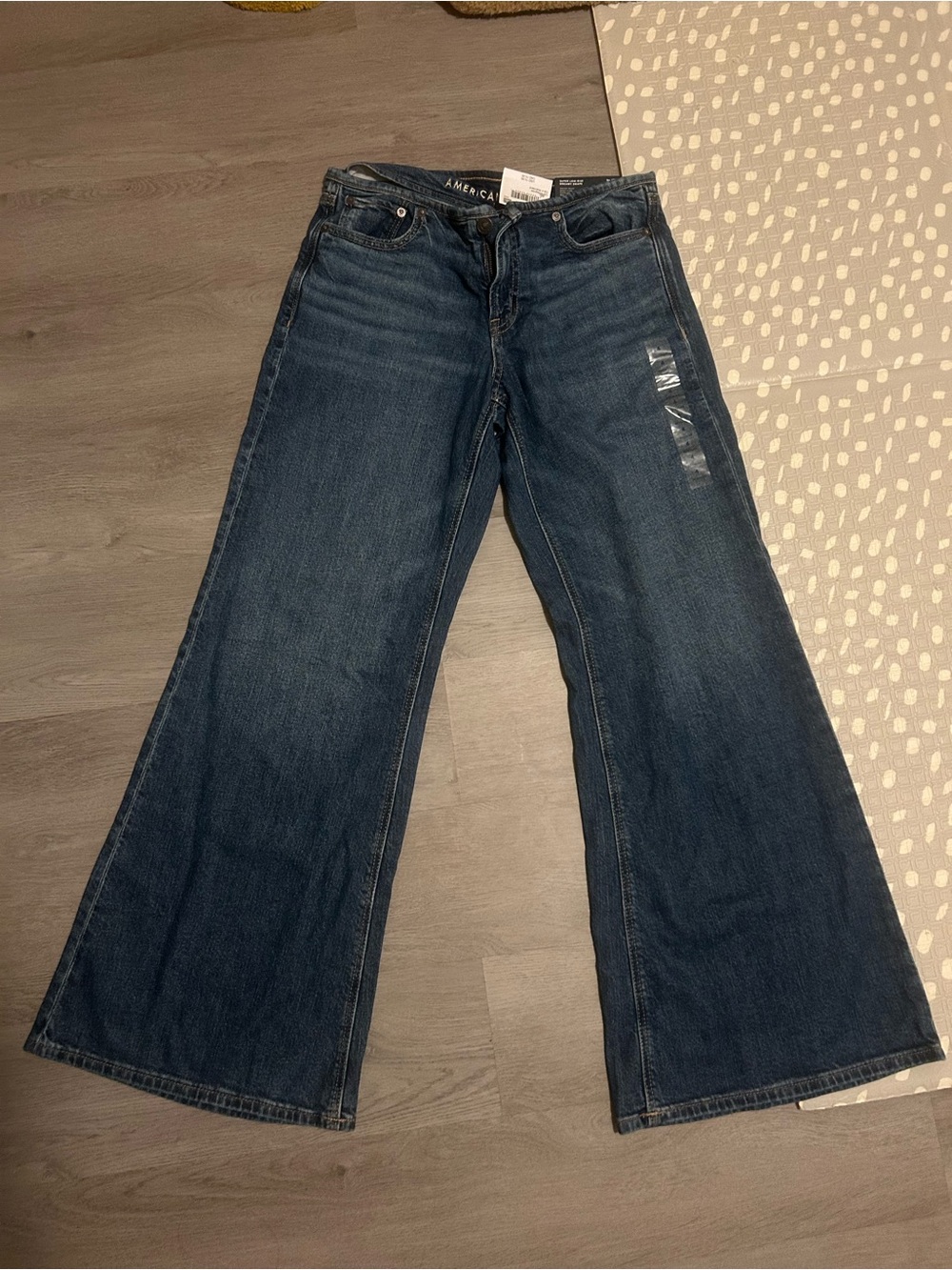 American Eagle Outfitters Dark Blue Wide Leg Jeans NWT